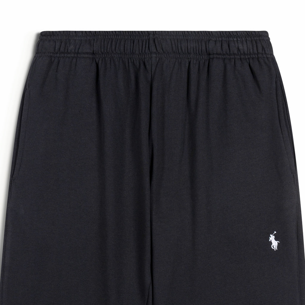 Ralph Lauren Straight Cut Baggy Sweatpants, Black (Cotton Fleece)