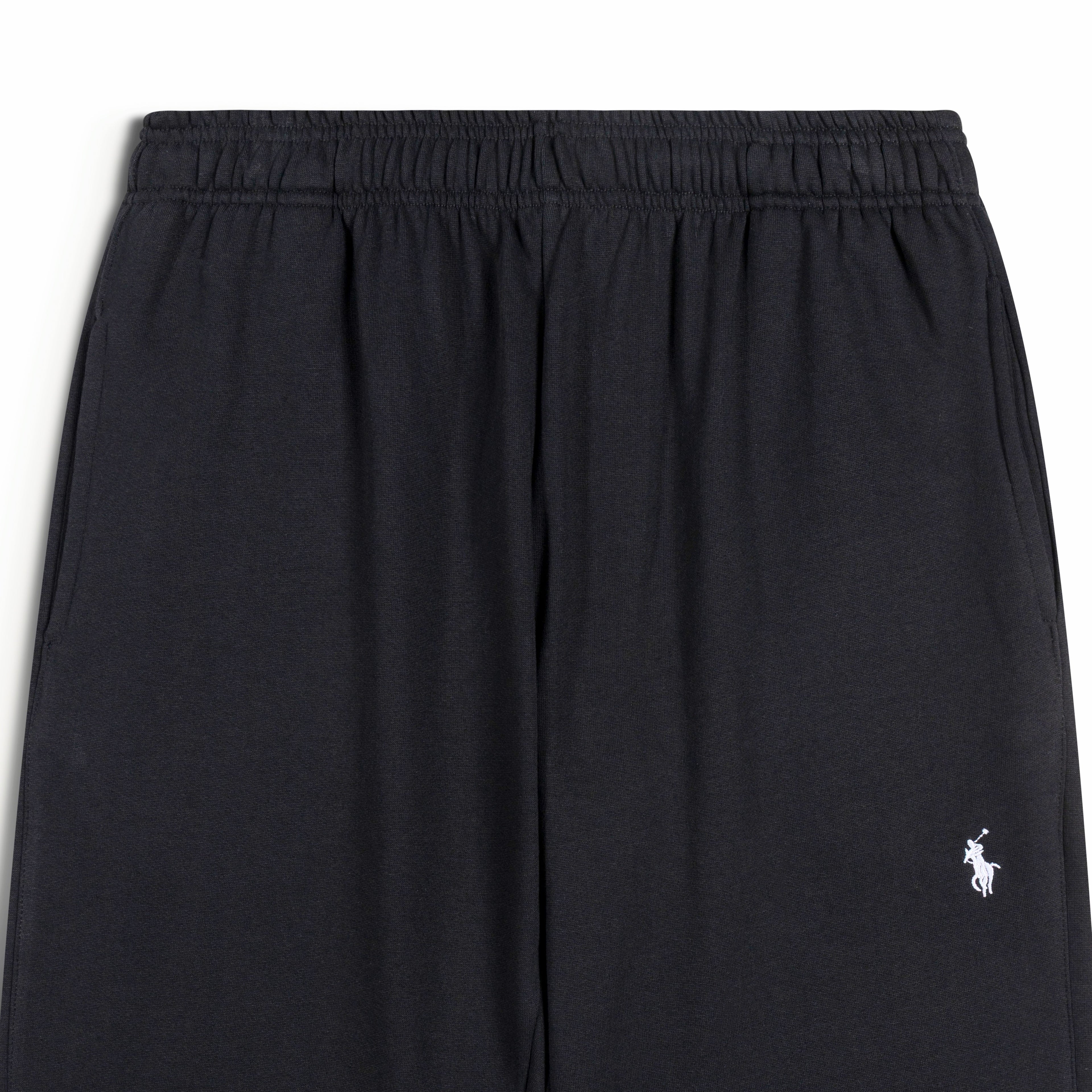 Ralph Lauren Straight Cut Baggy Sweatpants, Black (Cotton Fleece)