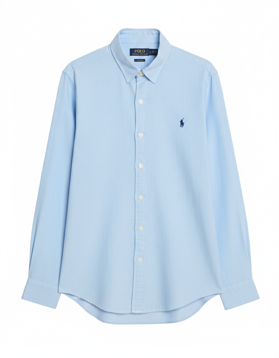 Ralph Lauren Stretch Cotton/Spandex Shirt, Sky