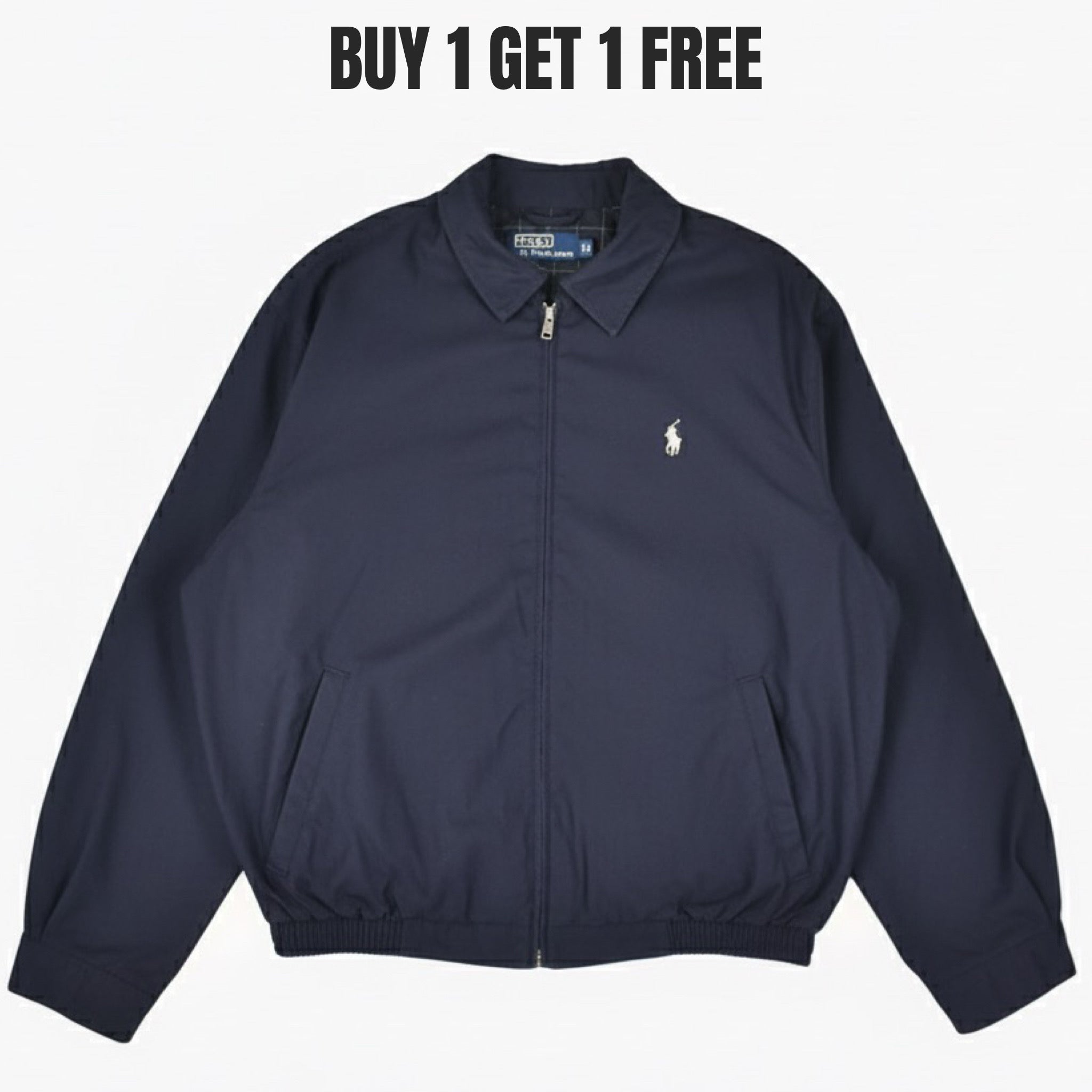 Ralph Lauren Vintage Light-Weight Harrington Jacket, Navy (Export Surplus)