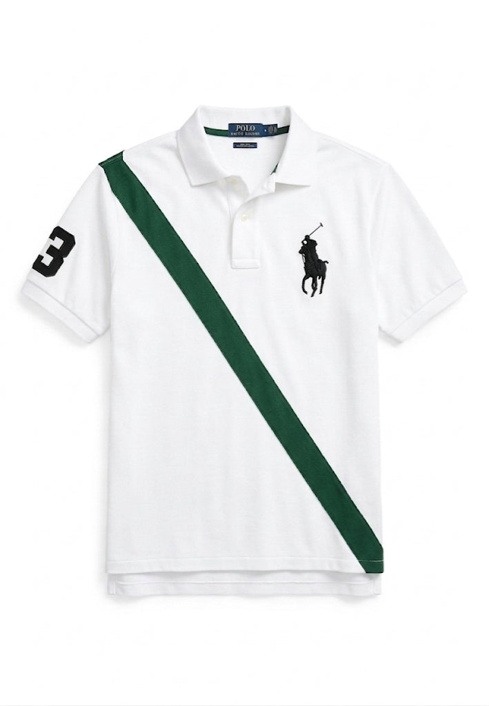 Ralph Lauren Big Pony Stripe, White