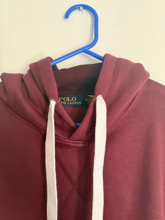 Ralph Lauren Fleece Hoodie - Maroon