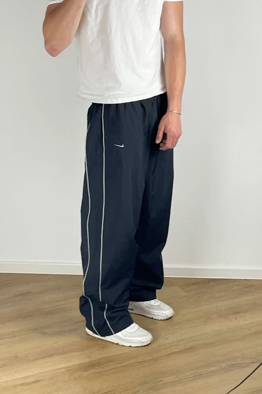 Nike Dri-Fit Straight Cut Y2K Track Pants, Navy (Nylon)