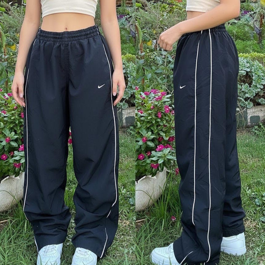 Nike Dri-Fit Straight Cut Y2K Track Pants, Navy (Nylon)
