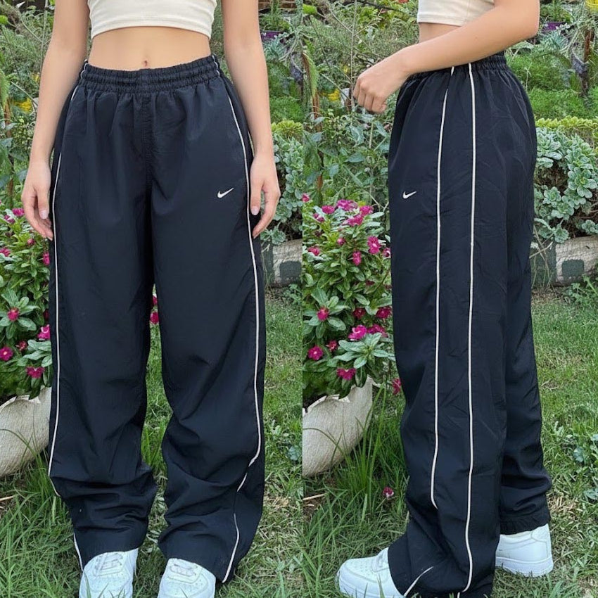 Nike Dri-Fit Straight Cut Y2K Track Pants, Navy (Nylon)