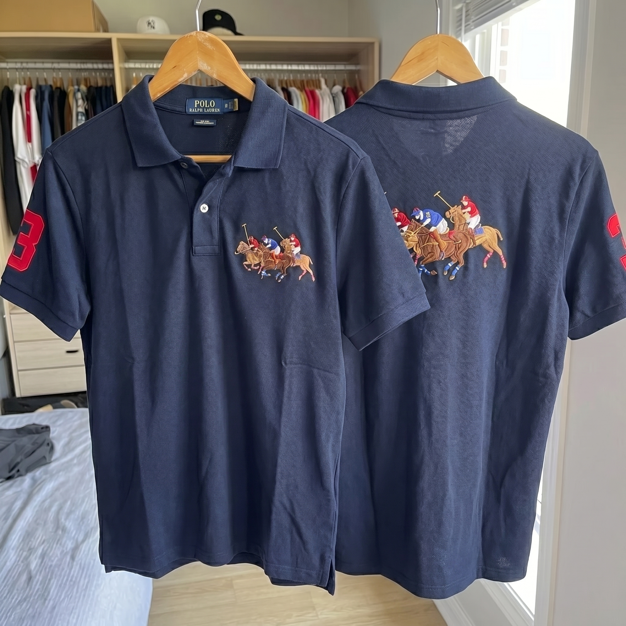 Ralph Lauren Classic Triple Pony Polo, Navy