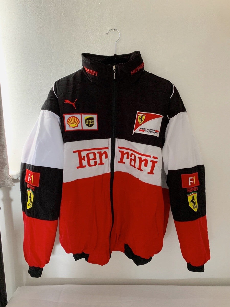 Ferrari Vintage Jacket F1-Formula 1, Red and White