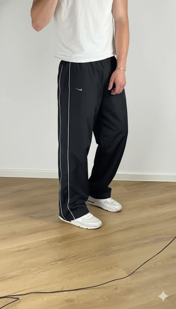Nike Dri-Fit Straight Cut Y2K Track Pants, Black (Nylon)